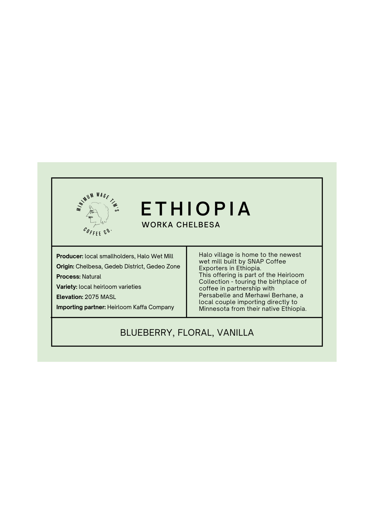 Ethiopia | Worka Chelbesa | Natural